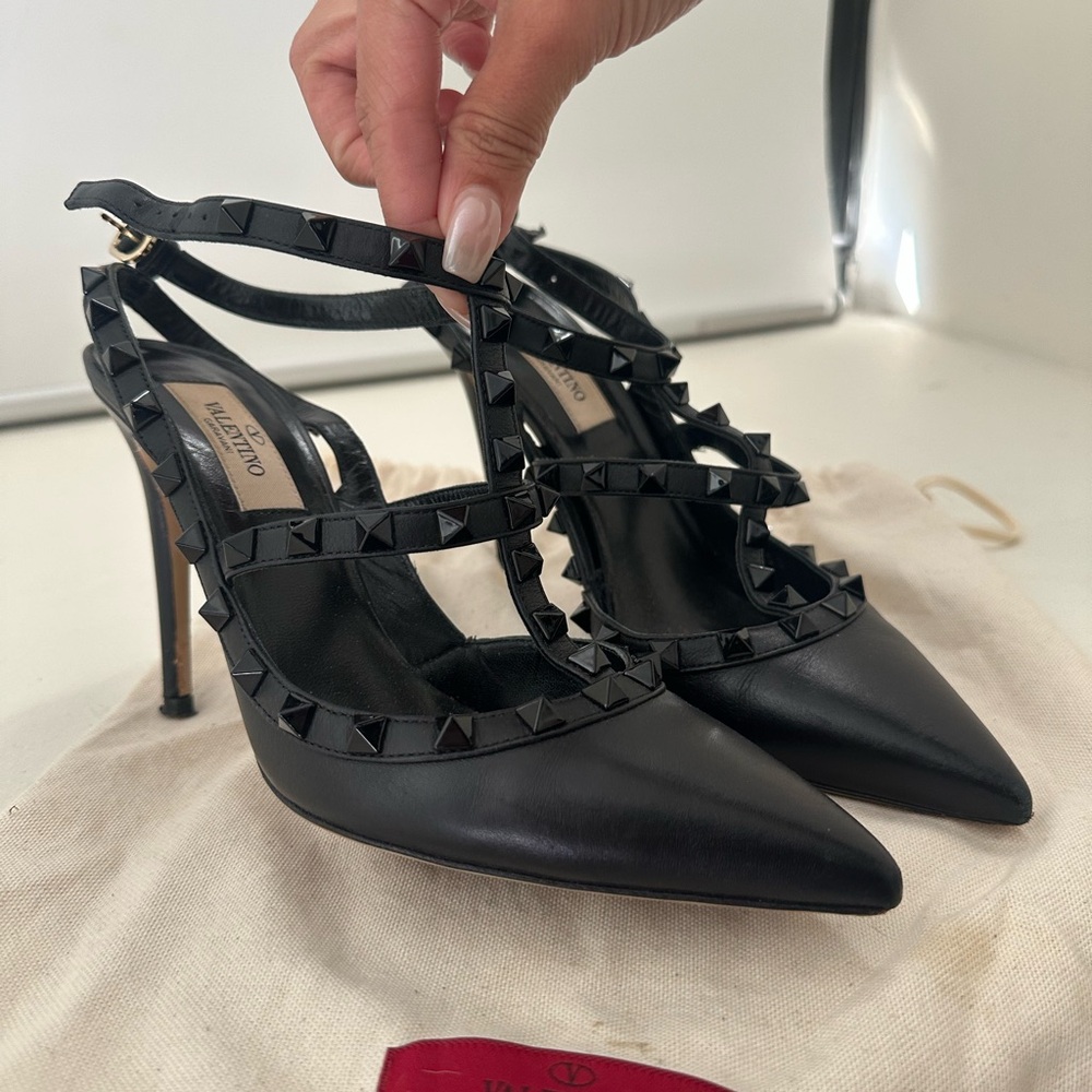 Valentino Black Studded Women's Heels
